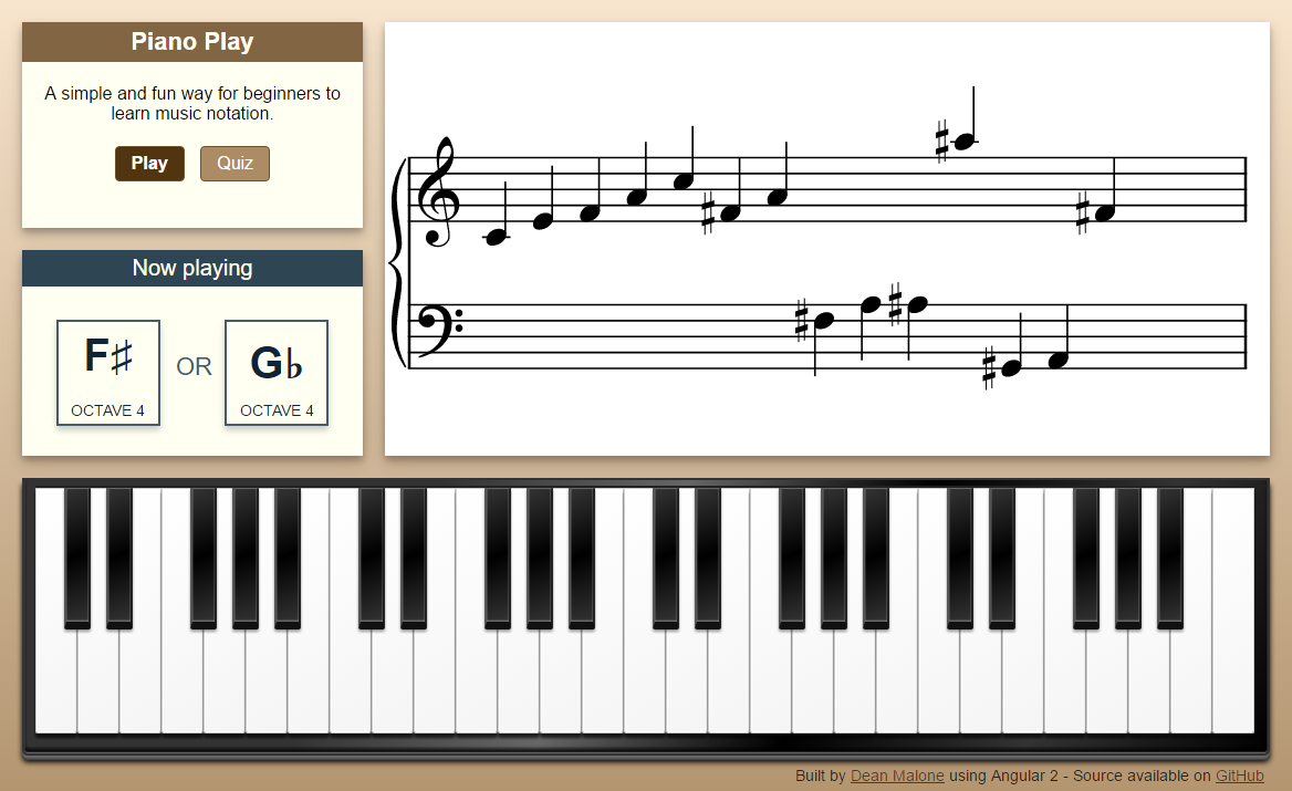Piano Play - Angular