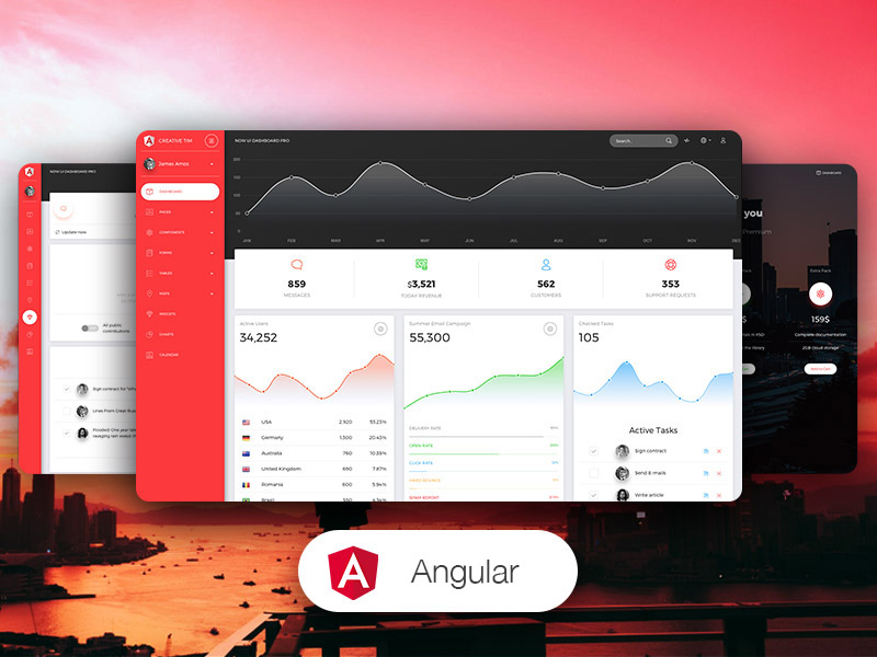 Now UI Dashboard PRO Angular - Angular