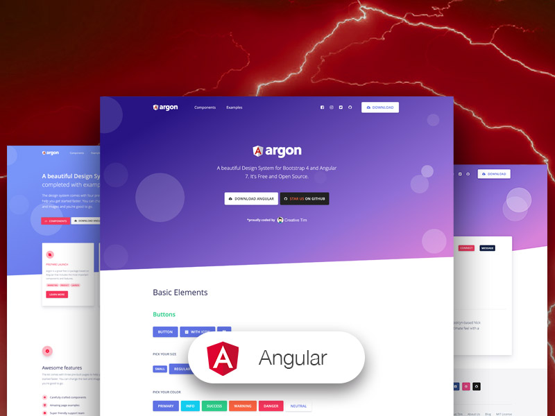 Argon Design System Angular - Angular