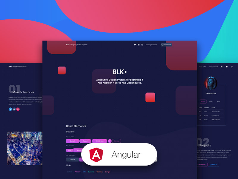 BLK Design System Angular - Angular